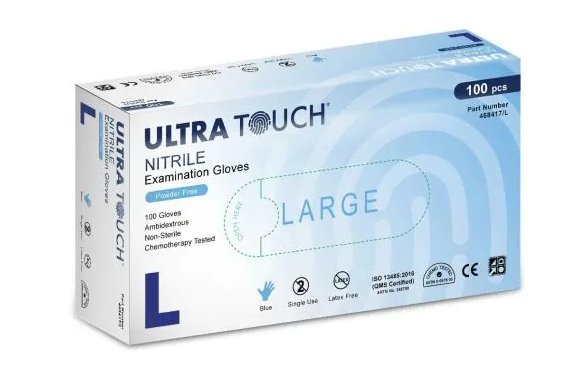 Ultra Touch Examination Nitrile Gloves Large - RPP ONLINE