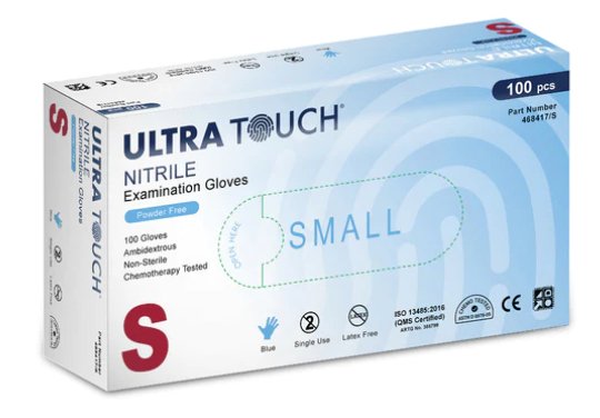 Ultra Touch Examination Nitrile Gloves Small - RPP ONLINE