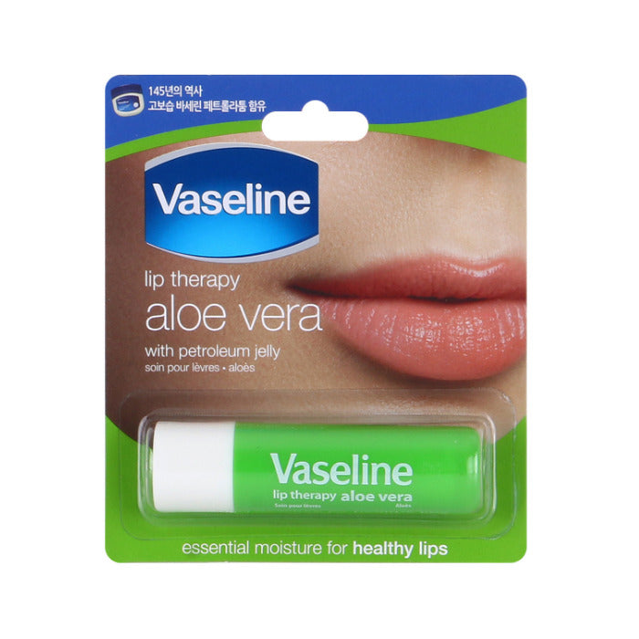 Vaseline Lip Therapy Aloe Vera與石油果凍4.8克