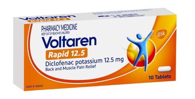 Voltaren Rapid 12.5mg 10 Tablets