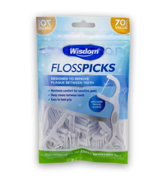 Wisdom Flosspicks 70 Pack - RPP ONLINE