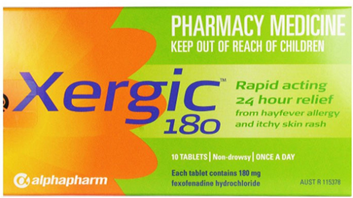 Xergic 180mg 10 Tablets