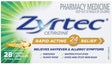 Zyrtec Cetirizine Rapid Acting Relief 28 Capsules - RPP ONLINE