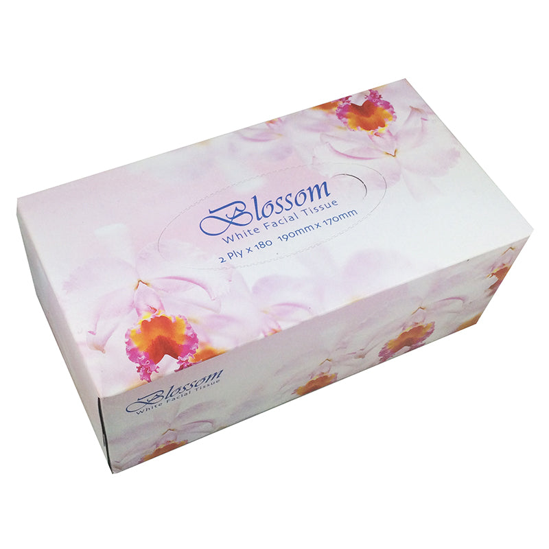 Blossom White Facial Tissue 180 2 Ply