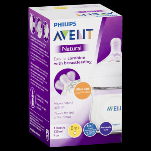 Philips Avent Natural Baby Feeding Bottle Ultra Soft 0m+ 125ml