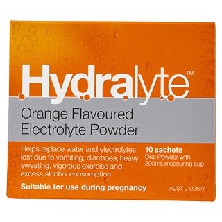 Hydralyte Orange รสอิเล็กโทรไลต์ผง 10 ซอง