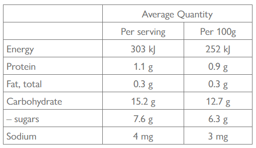 Bellamy's Organic Blueberry Mango and Apple 4+ Months 120g