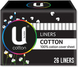 U by Kotex Cotton Liners 26 liners