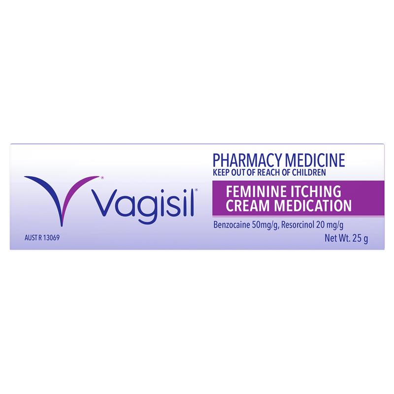 Vagisil feminine itching cream medication 25g