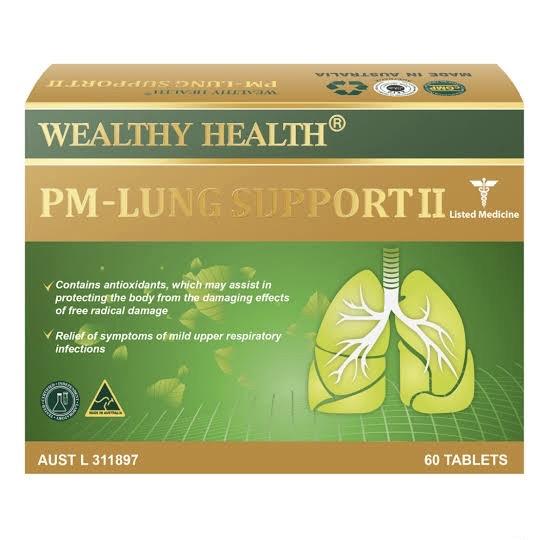 Wealthy Health PM-Lung Support II 60 Tablets