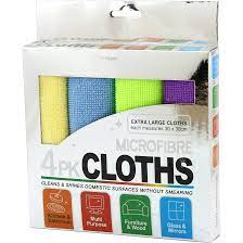 Aussie Clean Microfibre Cloths 4pk