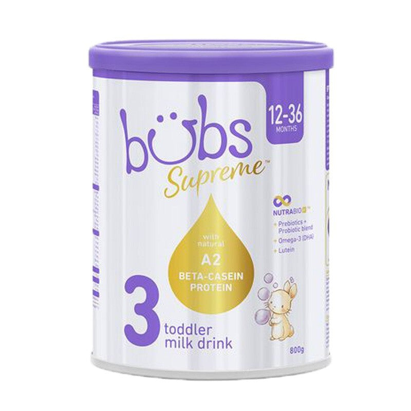 Bubs Supreme A2 Toddler Milk Drink Stage 3 800g