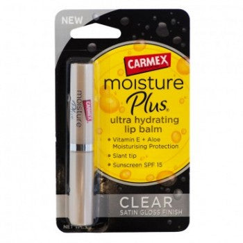 Carmex Moisure Plus Ultra Hydrating Lip Balm Clear Satin Gloss Finish2G