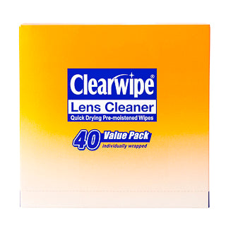 Clearwipe 镜头清洁剂 40 块软抹布