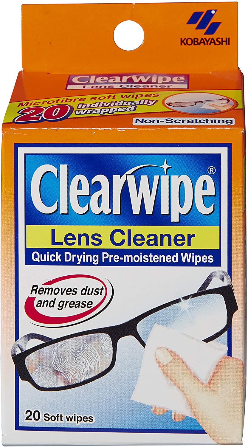 Clearwipe 镜头清洁剂 20 块软抹布