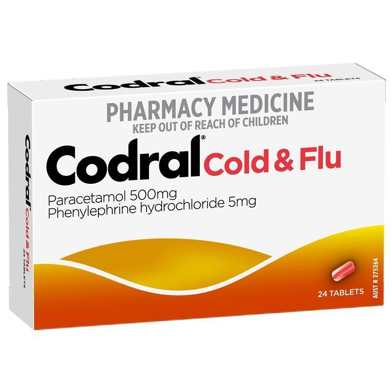 Codral PE Cold & Flu 24 เม็ด