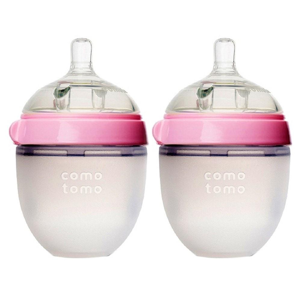 Como Tomo Baby Bottle 2 packs 150ml Pink 0-3m