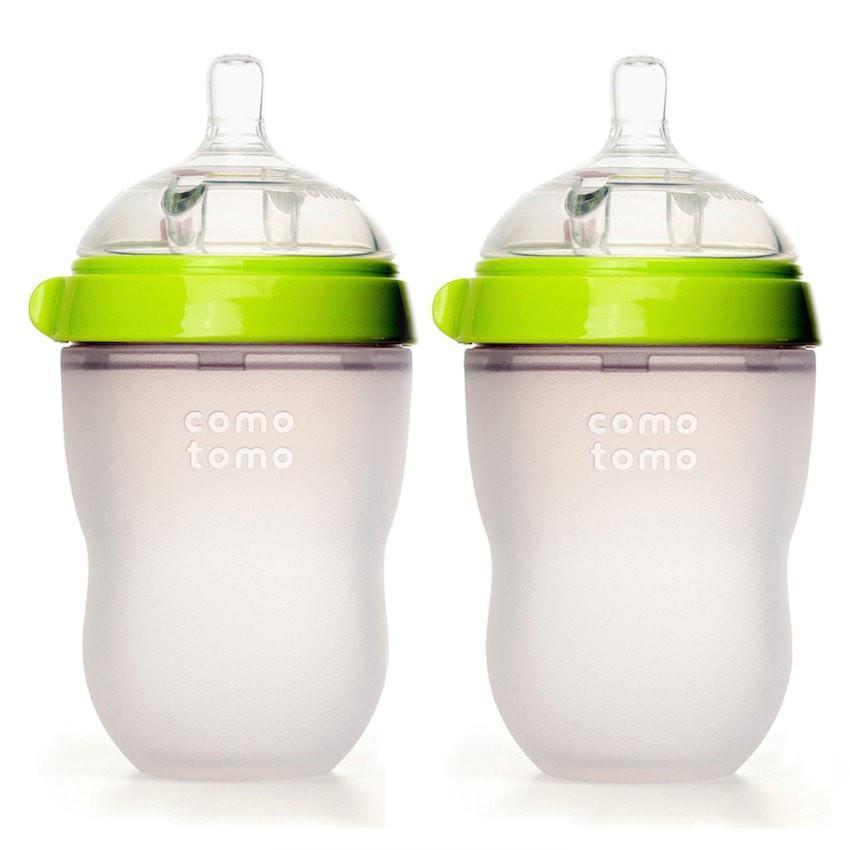 Como Tomo Baby Bottle 2 packs 250ml Green 3m+