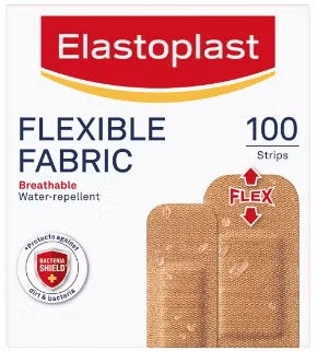 Elastoplast Flexible Fabric Plaster 100 Pack