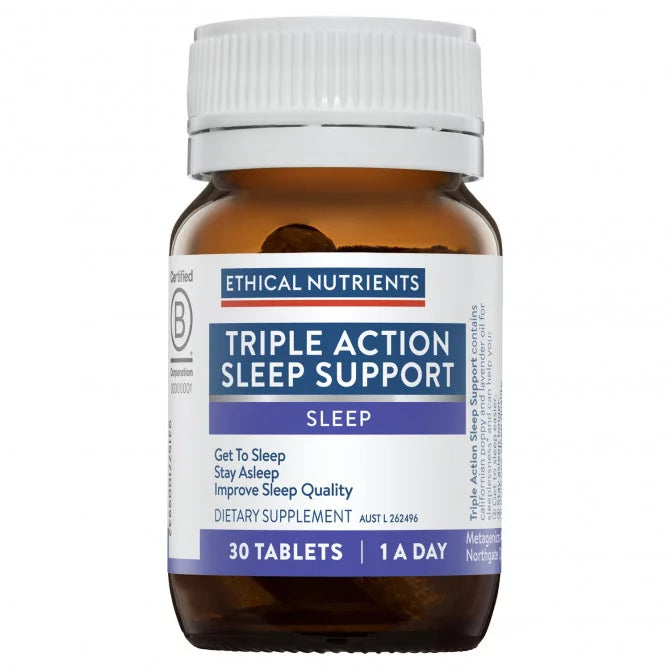 Ethical Nutrients Triple Action Sleep Support 30 Tablets