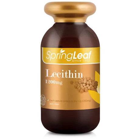 Spring Leaf Lecithin 1200mg 200 Capsules