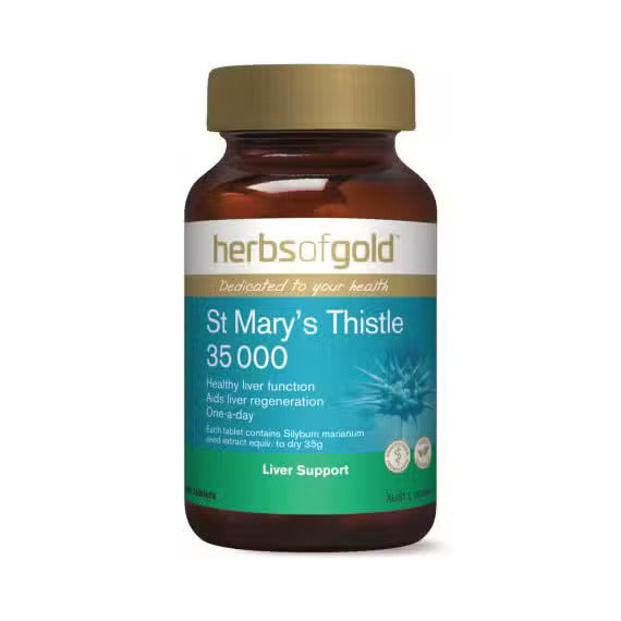 Herbs of Gold St Mary's Thistle 35 000 60 Tablets