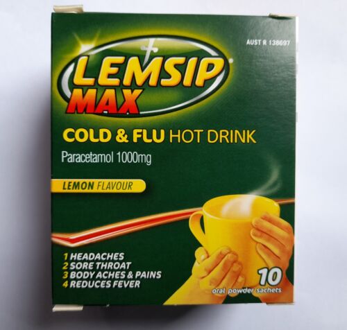 Lemsip Max Cold & Flu Lemon รสชาติ 10 ซอง