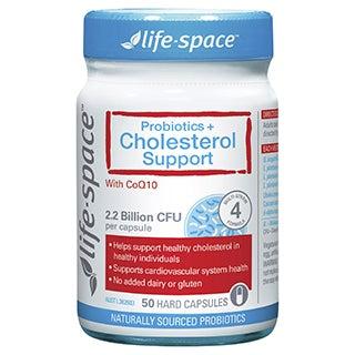 Life Space Probiotics + Cholesterol Support with CoQ10 50 Capsules