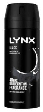 Lynx Body Spray Deodorant Black 150ml