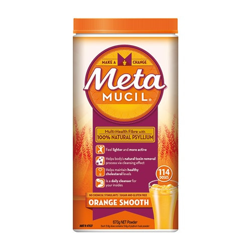 Metamucil Powder Smooth Orange 673G (114 ปริมาณ)