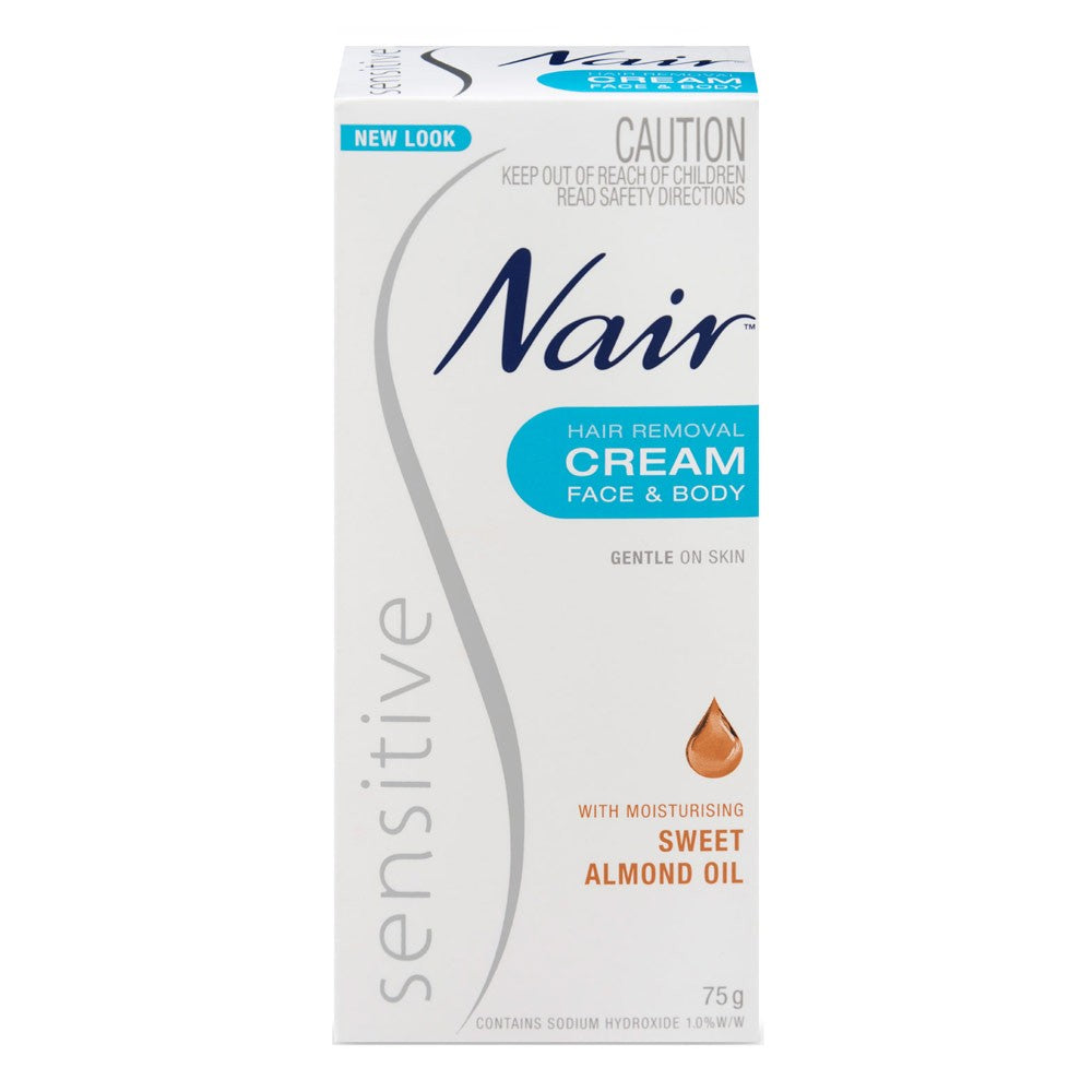 Nair Sensitive Hair Removal Cream with Sweet Almond 75g