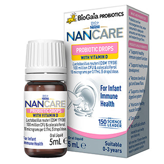 Nestle Nan Care โปรไบโอติกลดลงสำหรับสุขภาพภูมิคุ้มกันของทารก 5ml