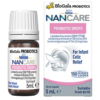 Nestle Nan Care โปรไบโอติกลดลงสำหรับการบรรเทาอาการจุกเสียดของทารก 5ml