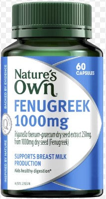 Natures Own Fenugreek 1000mg 60 Capsules