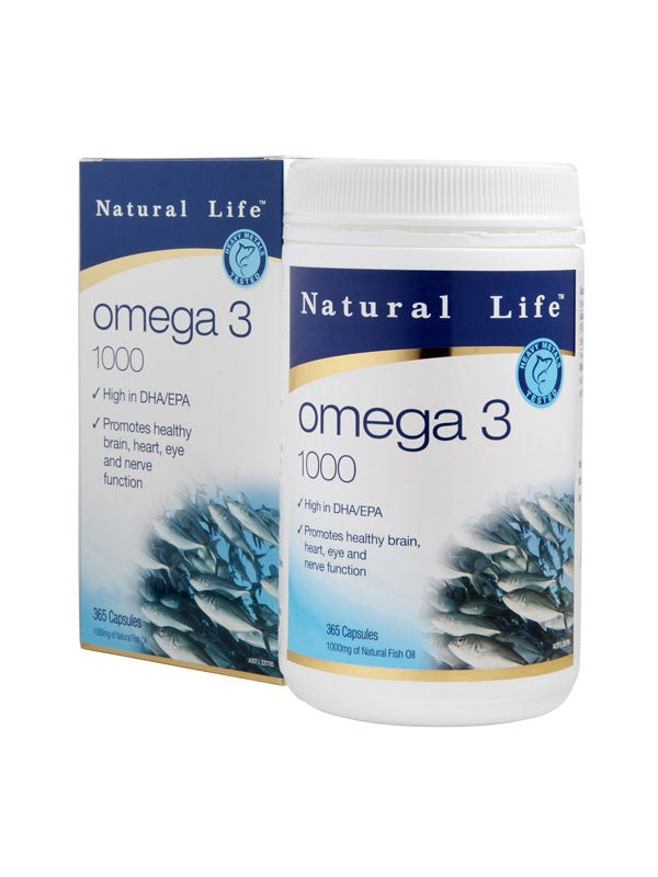 Natural Life Omega 3 1000mg 365カプセル