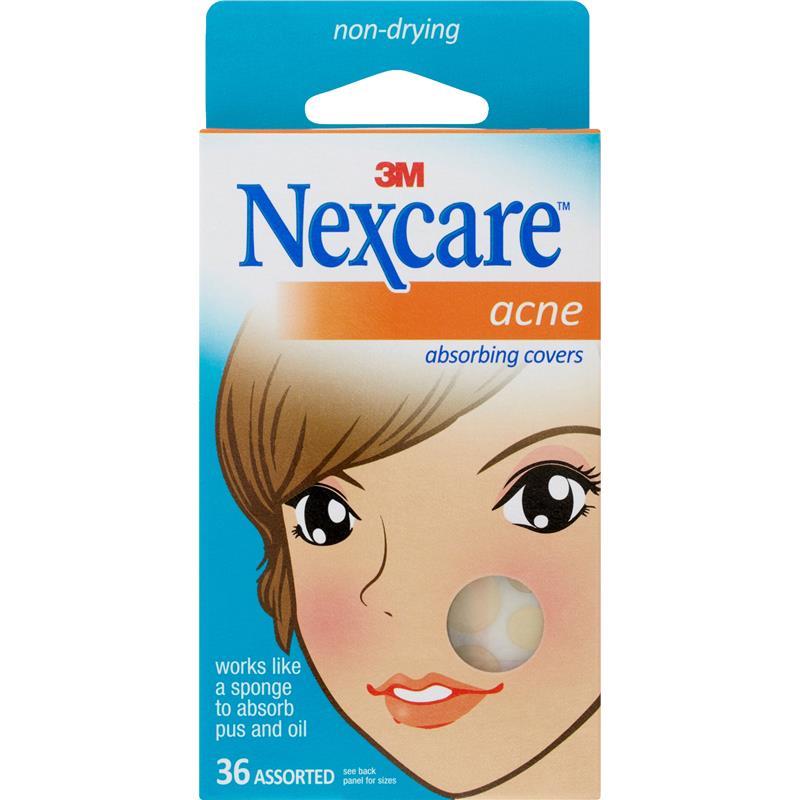 Nexcare Acne Assorted Covers 36 Pack