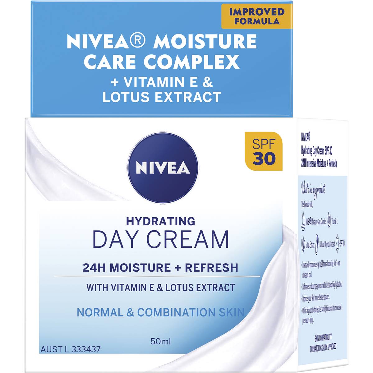 Nivea Hydrating Day Cream 24 ชั่วโมง + รีเฟรช SPF30 50ml