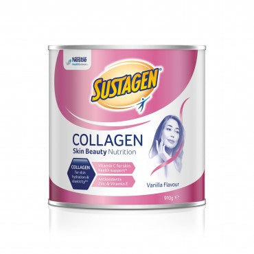 Nestle Sustagen Collagen Skin Beauty Nutrition Vanilla Flavour 910g