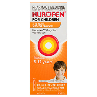 Nurofen For Children 5 to 12 Years Orange Flavour 100ml