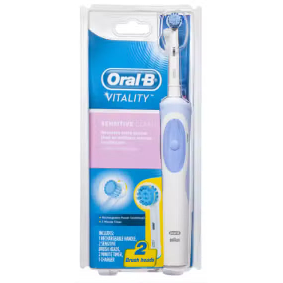 Oral-B Vitality Sensitive Clean Toothbrush with 2 Refills