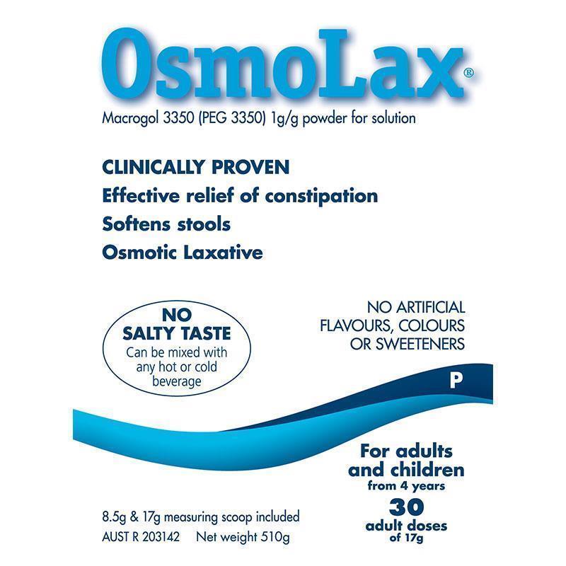 OsmoLax Osmotic Laxative Powder 17g x 30 Doses (510g)