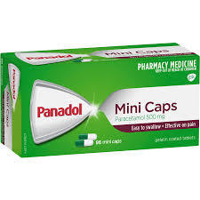 Panadol Mini Caps paracetamol 500mg 96膠囊