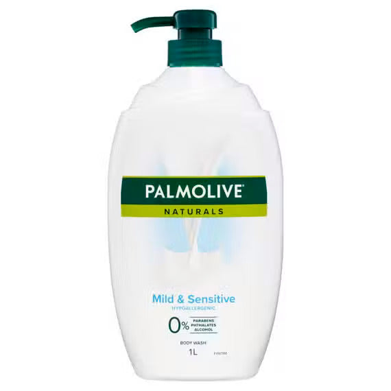 Palmolive naturals อ่อนและบอบบางร่างกายล้าง 1L