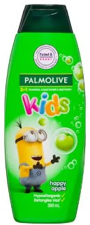 Palmolive Happy Apple 3-in-1 แชมพู, ครีมนวดและร่างกายล้าง 350 มล.