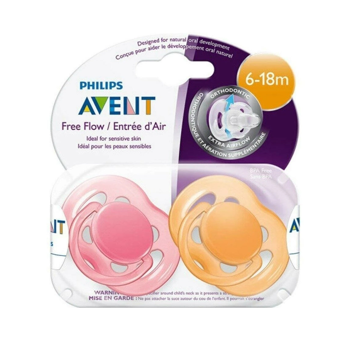 Philips Avent Freeflow 6 - 18 个月 2 包