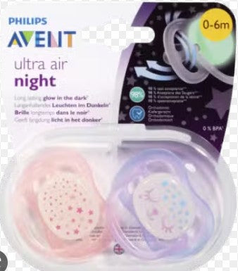 Philips Aventra Ultra Air Night 0-6 Month 2 Pack