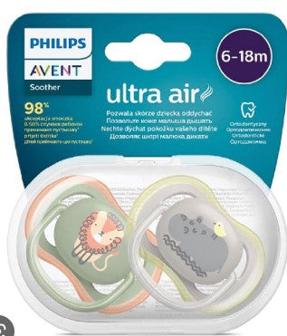 Philips Avent Ultra Air Soother 6-18 months 2 Pack