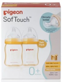 Pigeon SofTouch PPSU Bottle 160ml Twin Pack