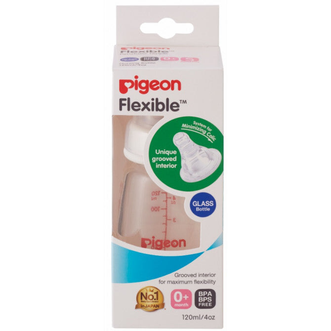 Pigeon Flexible Glass Bottle 0m+ 120ml