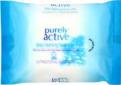 Purely Active Deep Cleansing Facial Wipes 25 Wipes